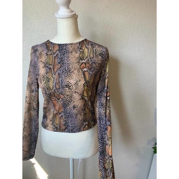 ASOS Multi-Colored Snakeskin Top - Picture 3 of 7